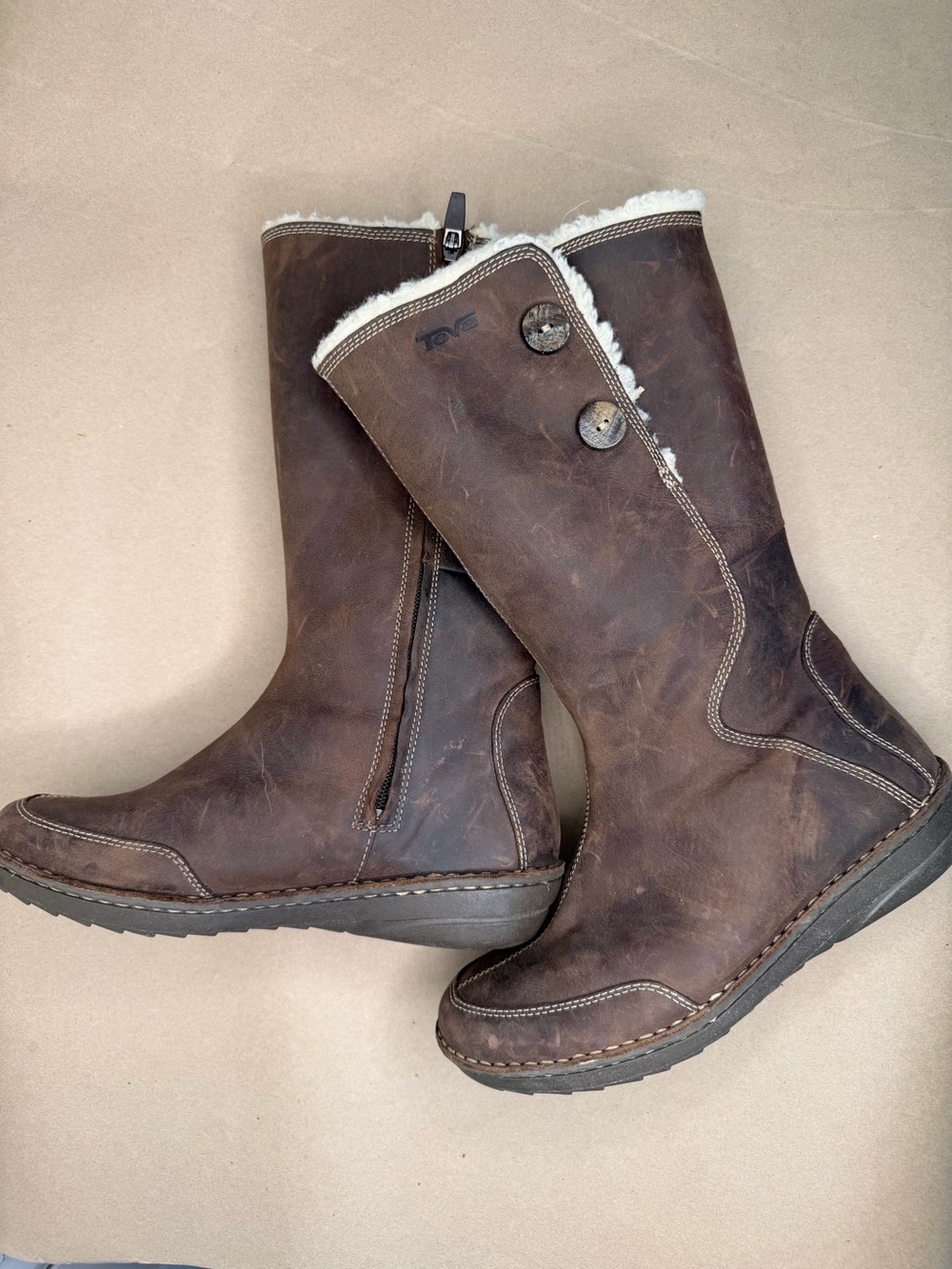 Teva Tonalea waterproof leather tall boots